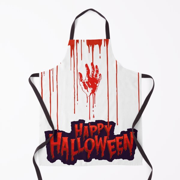 Item preview, Happy Halloween with Blood handprint designed and sold by Mitti Di Khushboo.