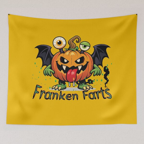 Item preview, Halloween Cartoon illustrtion Franken Farts silly Jack-o-lantern designed and sold by Art-Horizon.