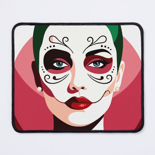 Item preview, Catrina Flat Color Art | Day of the Dead Mexican Sugar Skull designed and sold by Ojo de Lilith.