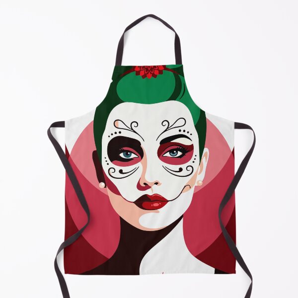 Item preview, Catrina Flat Color Art | Day of the Dead Mexican Sugar Skull designed and sold by  Ojo de Lilith.