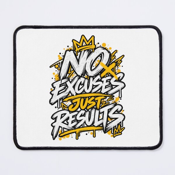 Item preview, NO EXCUSES — JUST RESULTS ⭐️⭐️⭐️⭐️⭐️ designed and sold by HT-Creative.