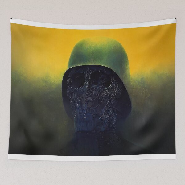 Item preview, zdzisław beksiński - untitled Zdzislaw Beksinski - Zdzislaw Beksinski canvas designed and sold by stevengrossman.