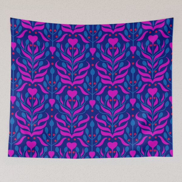Item preview, Sweetheart Pattern in Blue, Pink and Teal designed and sold by LaRoach Digital Arts.