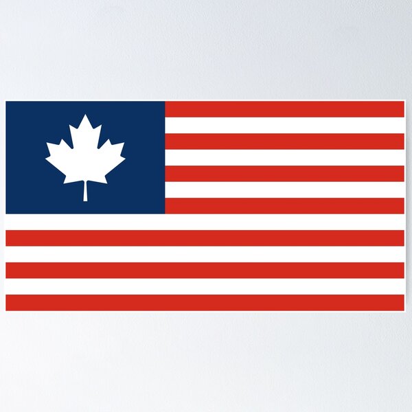 Item preview, Amerida Flag (with Blue Union) designed and sold by Karate Octopus.