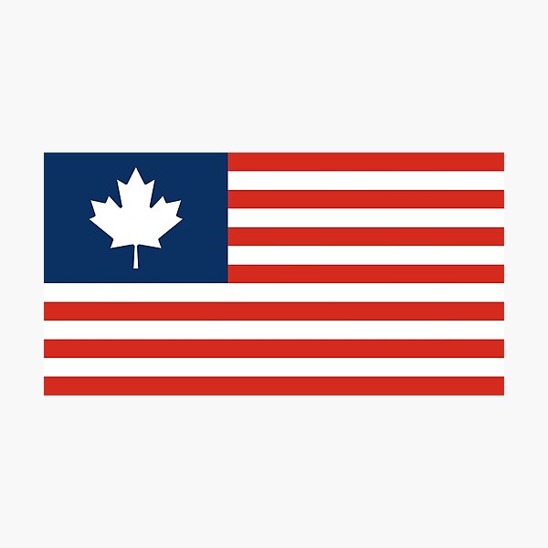 Item preview, Amerida Flag (with Blue Union) designed and sold by Karate Octopus.