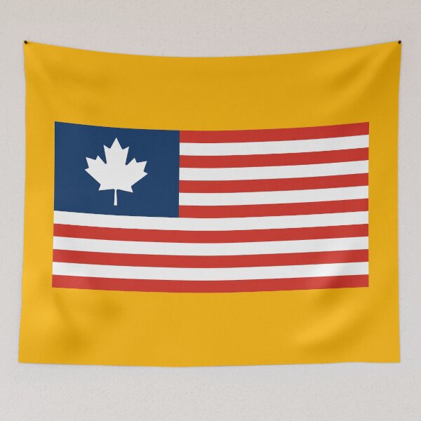 Item preview, Amerida Flag (with Blue Union) designed and sold by Karate Octopus.
