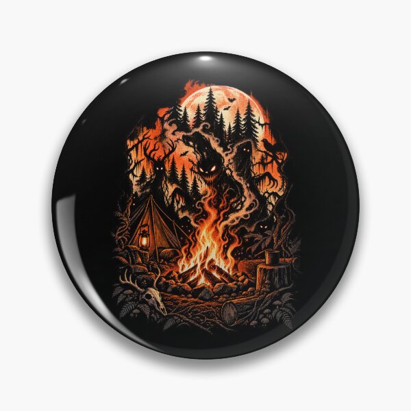 Item preview, Haunted Forest Campfire – Dark Woodland Horror designed and sold by SidTastic .
