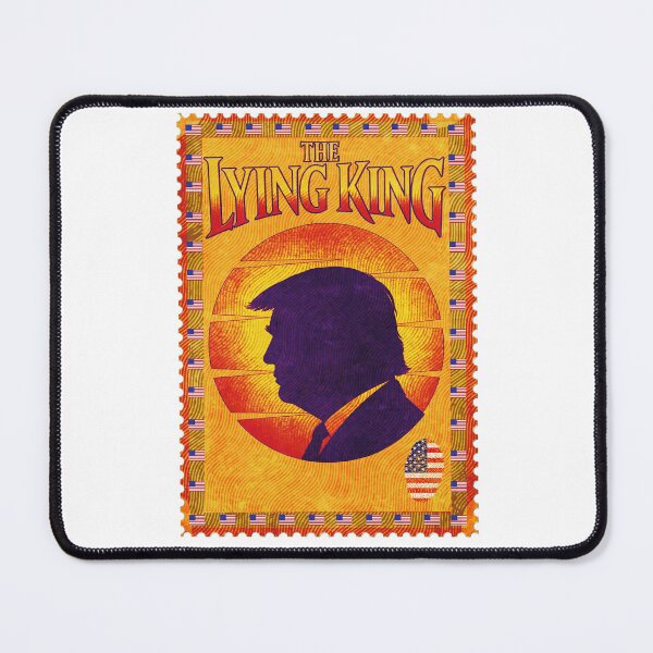 Item preview, The Lying King Funny Political Satire Postage Stamp designed and sold by Youngkev-arts.