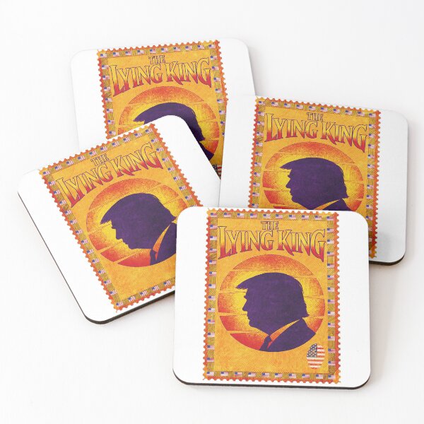 Item preview, The Lying King Funny Political Satire Postage Stamp designed and sold by Youngkev-arts.