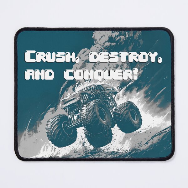 Item preview, Crush, destroy, and conquer! (MONSTER TRUCK) DESIGN for lovers and fans #3 designed and sold by UrbanTRIP.