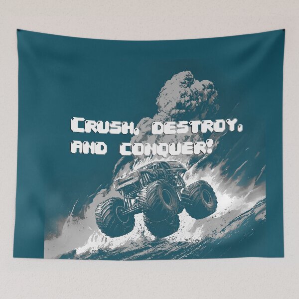 Item preview, Crush, destroy, and conquer! (MONSTER TRUCK) DESIGN for lovers and fans #3 designed and sold by UrbanTRIP.