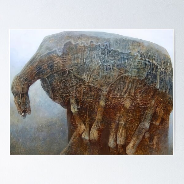 Item preview, zdzisław beksiński - untitled Zdzislaw Beksinski - Zdzislaw Beksinski canvas designed and sold by stevengrossman.