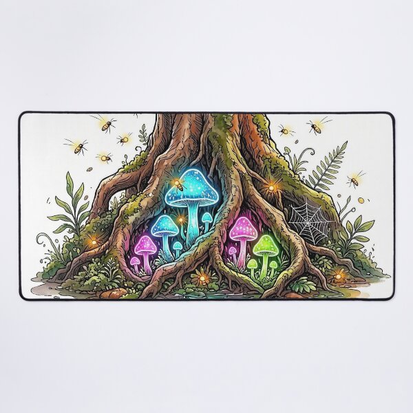 Item preview, Mysteries of Nature - Abstract Cosmic Earth Illustration designed and sold by Breezes-of-Ida.