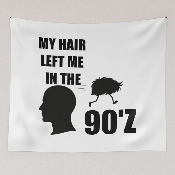 Item preview, funny hair loss, bald humor, aging joke design designed and sold by hardingcarl2.