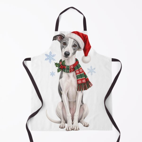 Item preview, Festive Whippet Christmas Dog designed and sold by Ooops Radio x Everbloom.