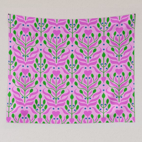 Item preview, Sweetheart Pattern in Green and Pink designed and sold by LaRoach Digital Arts.