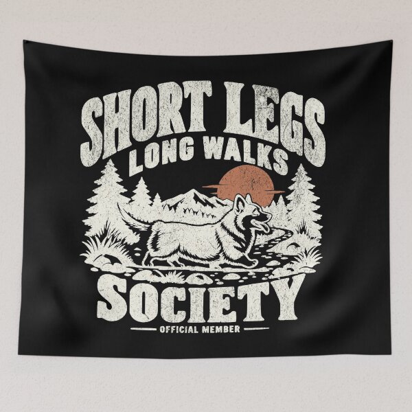 Item preview, SHORT LEGS LONG WALKS SOCIETY CORGI designed and sold by Bossy Dogs Co..
