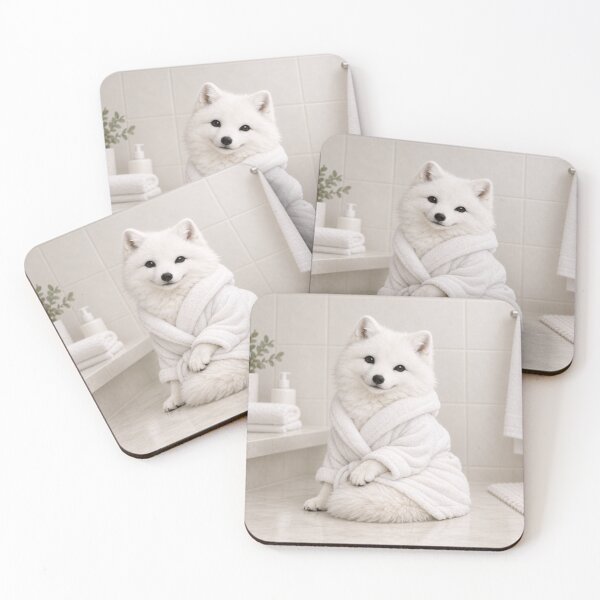 Item preview, Arctic Fox White Bathrobe designed and sold by Sillytoe.