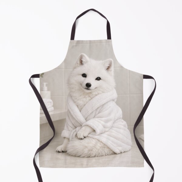 Item preview, Arctic Fox White Bathrobe designed and sold by Sillytoe.