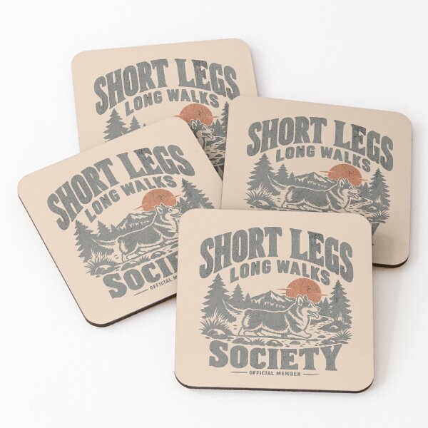 Item preview, SHORT LEGS LONG WALKS SOCIETY CORGI designed and sold by Bossy Dogs Co..