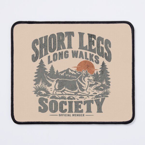 Item preview, SHORT LEGS LONG WALKS SOCIETY CORGI designed and sold by Bossy Dogs Co..