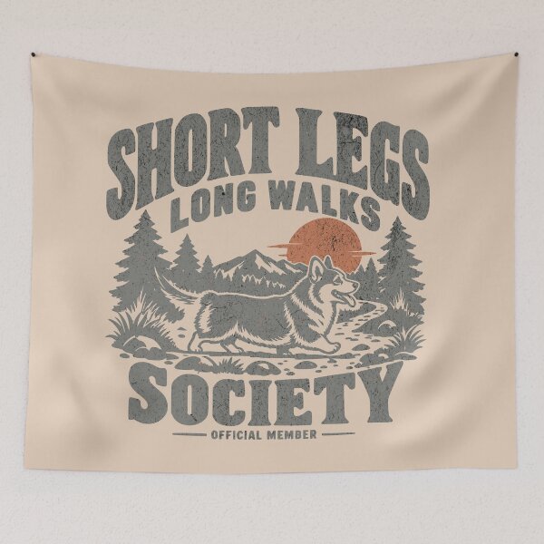 Item preview, SHORT LEGS LONG WALKS SOCIETY CORGI designed and sold by Bossy Dogs Co..