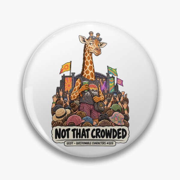 Item preview, Funny Festival Giraffe: Not That Crowded designed and sold by BotherBox.