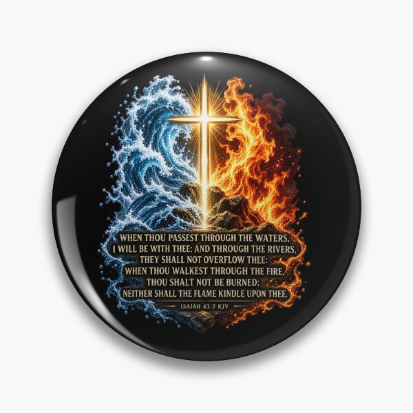 Item preview, Isaiah 43:2 Through Waters And Fire Christian designed and sold by ChristianLife.