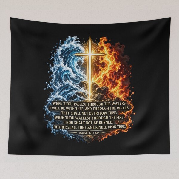 Item preview, Isaiah 43:2 Through Waters And Fire Christian designed and sold by ChristianLife.