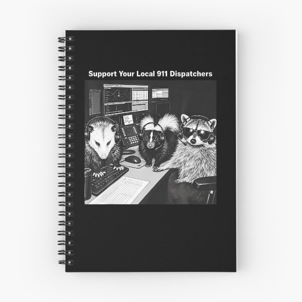 Item preview, Support Your Local 91Dispatchers Raccoon Possum Skunk Meme designed and sold by RealestInternet.