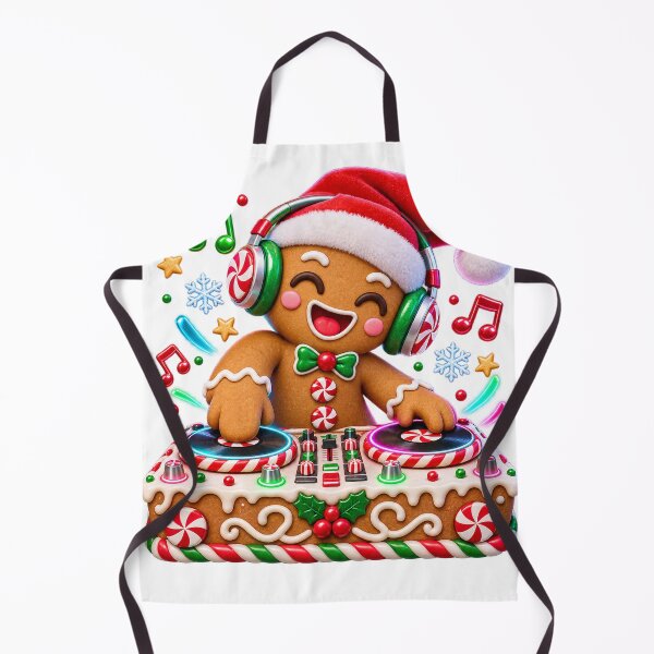 Item preview, Christmas Gingerbread DJ Party designed and sold by Ooops Radio x Everbloom.