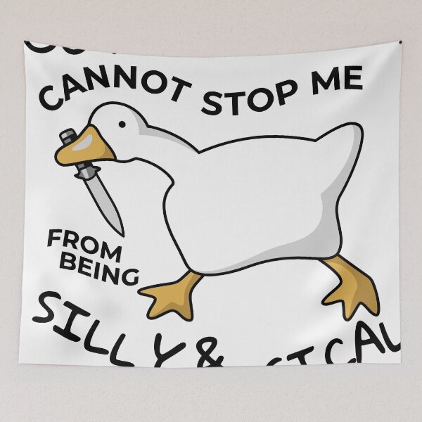 Item preview, The Government Cannot Stop Me From Being Silly & Whimsical | Funny Goose Meme Gamer Humor designed and sold by Fatimorastore.