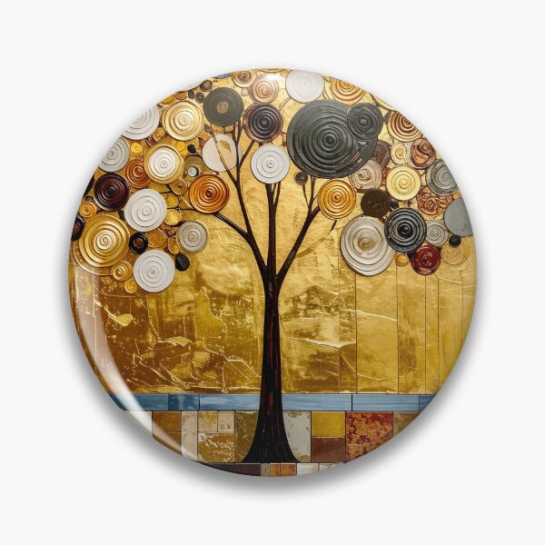 Item preview, Golden Tree of Life in Gustav Klimt Style designed and sold by Vicky Brago-Mitchell®.
