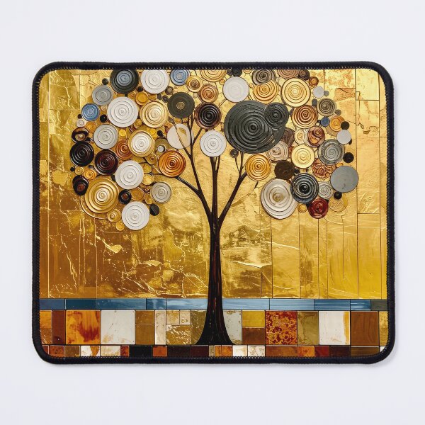 Item preview, Golden Tree of Life in Gustav Klimt Style designed and sold by Vicky Brago-Mitchell®.