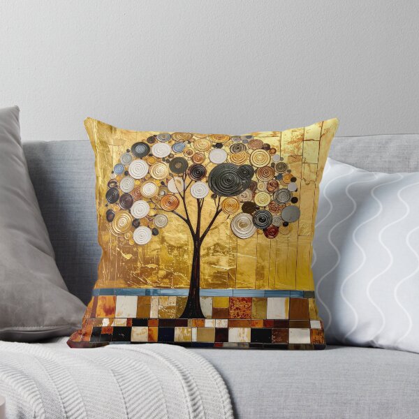 Item preview, Golden Tree of Life in Gustav Klimt Style designed and sold by Vicky Brago-Mitchell®.
