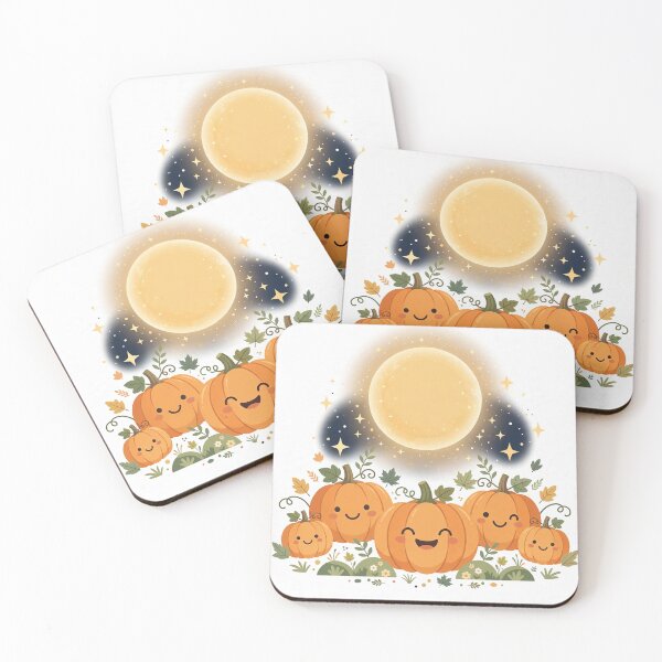 Item preview, Pumpkin Patch at Night Halloween Shirt | Full Moon Pumpkins Scene Tee designed and sold by Inkandoccasion.