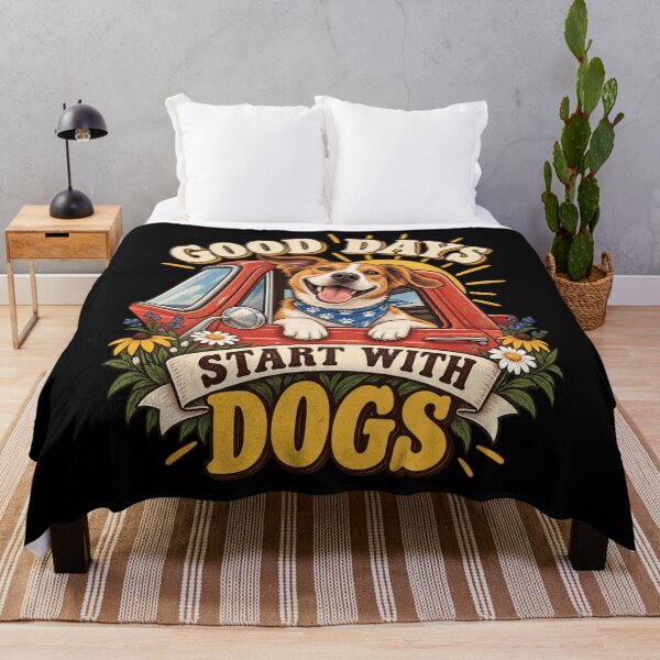 Item preview, Good Days Start With Dogs designed and sold by Good Mood Foundry.