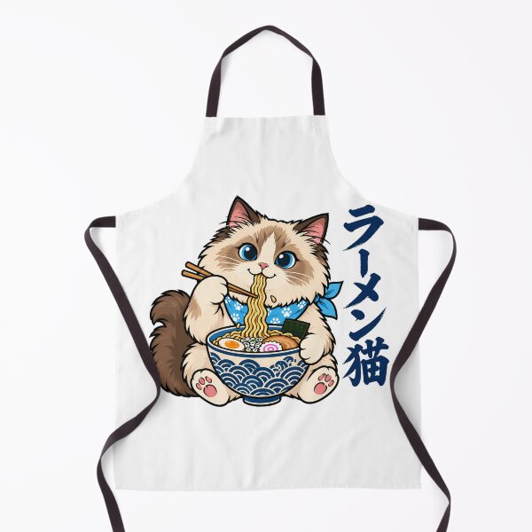 Item preview, Ramen Cat Eating Noodles Foodie Fan designed and sold by nortowelcomics.