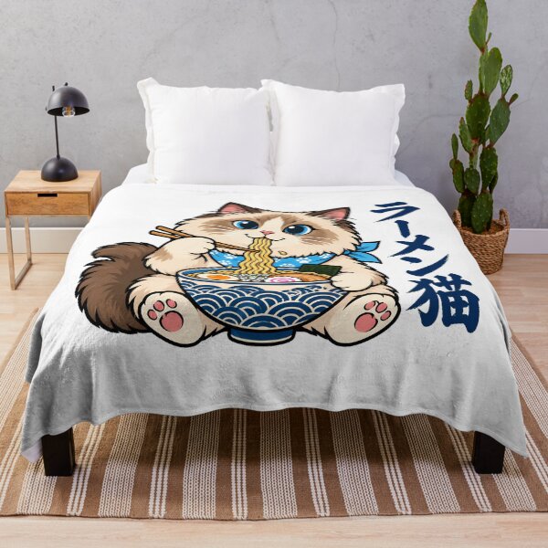 Item preview, Ramen Cat Eating Noodles Foodie Fan designed and sold by nortowelcomics.