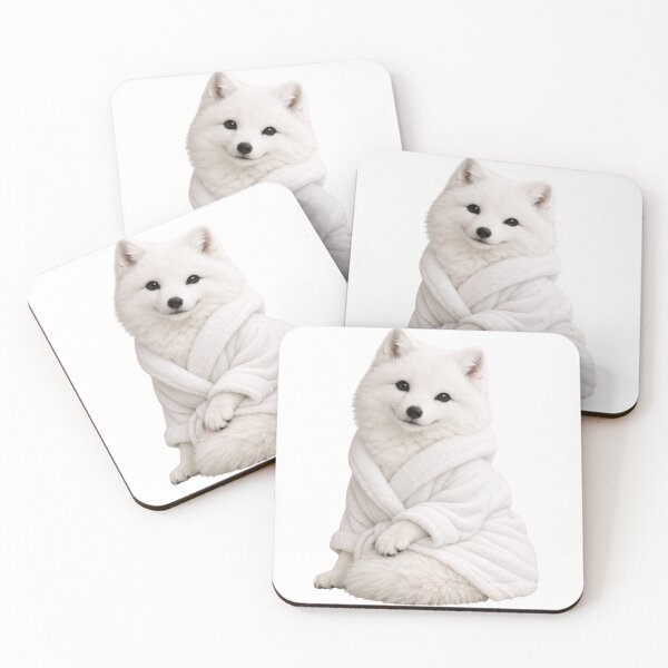 Item preview, Arctic Fox Fluffy Bathrobe designed and sold by Sillytoe.