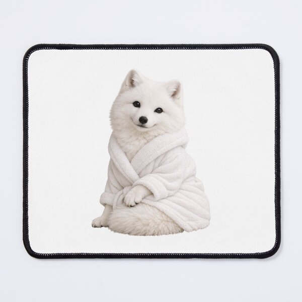 Item preview, Arctic Fox Fluffy Bathrobe designed and sold by Sillytoe.