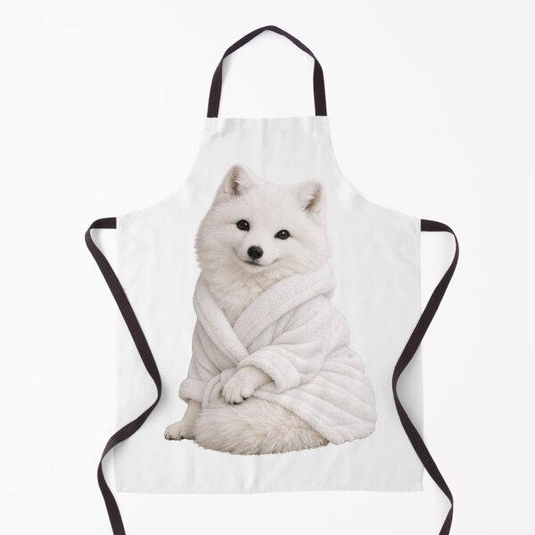 Item preview, Arctic Fox Fluffy Bathrobe designed and sold by Sillytoe.