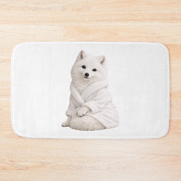 Item preview, Arctic Fox Fluffy Bathrobe designed and sold by Sillytoe.