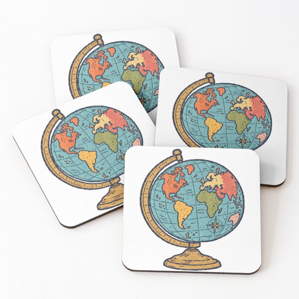 Item preview, World Map Globe designed and sold by LoveLabDesign.