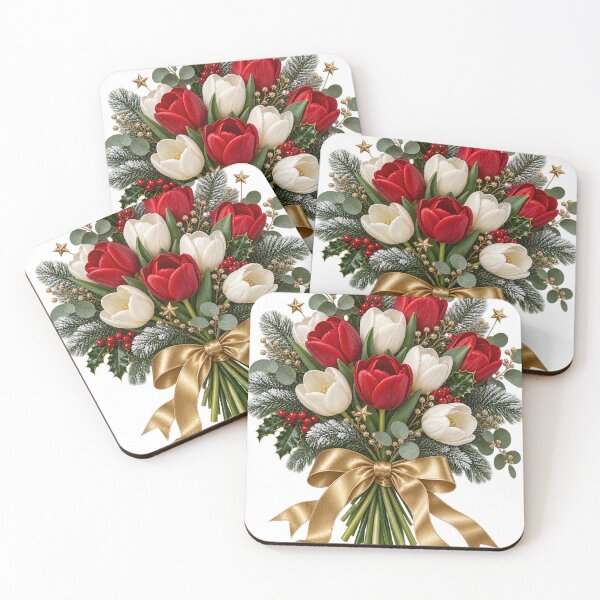 Item preview, Elegant Christmas Tulip Bouquet designed and sold by Ooops Radio x Everbloom.