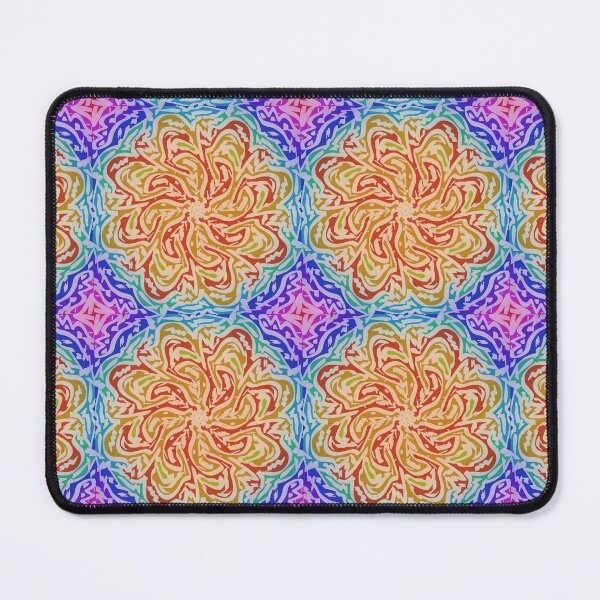 Item preview, Rainbow Mandella Pattern Tile designed and sold by CDCreativeWorks.