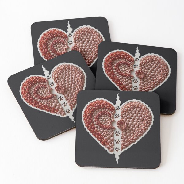 Item preview, Eternal Pawprints in My Heart - Pet Memorial Rose Petal Art designed and sold by Breezes-of-Ida.