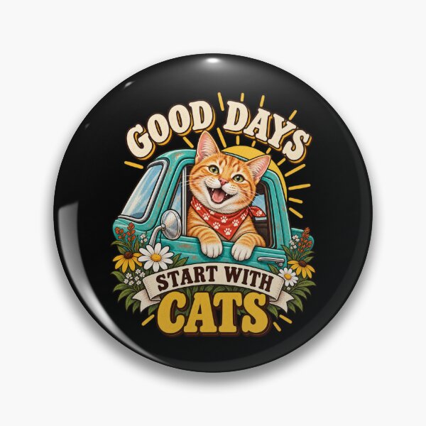 Item preview, Good Days Start With Cats designed and sold by Good Mood Foundry.
