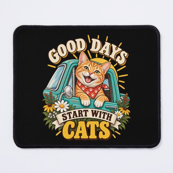Item preview, Good Days Start With Cats designed and sold by Good Mood Foundry.