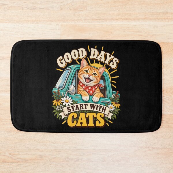 Item preview, Good Days Start With Cats designed and sold by Good Mood Foundry.